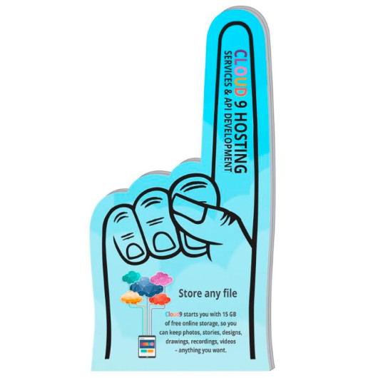 Unlimited Colour Foam Supporter Hands Branded 2